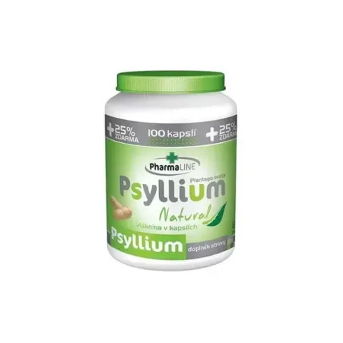 Psyllium Natural 100 + 25 cps PharmaLine