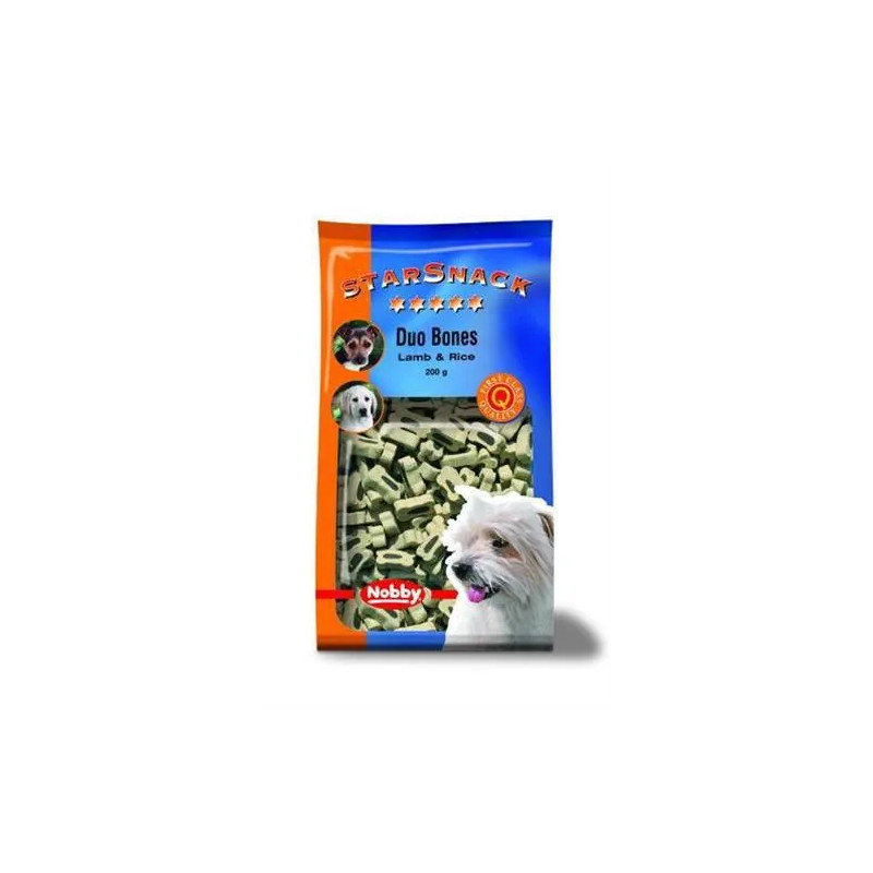Jutalomfalatok Nobby StarSnack Duo Bones Large Bárány 200 g