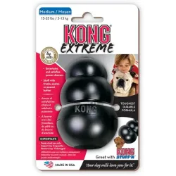 Kong Dog Extreme játék gránát fekete, természetes gumi, M 5 - 15 kg