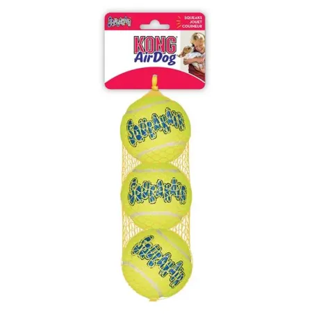 Kong Dog SqueakAir sípoló labda, vulkanizált gumi, XS (3 db/csomag)