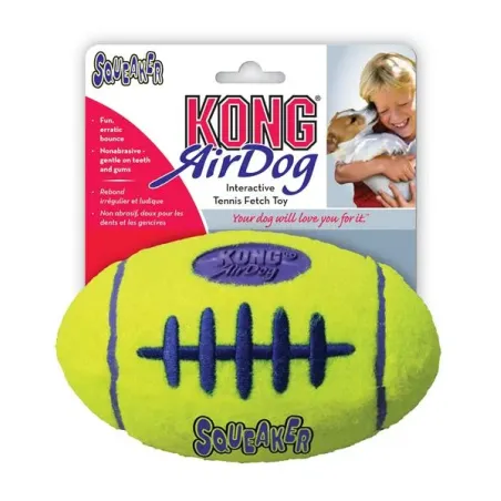 Kong Dog Airdog rögbi labda sípolóval, tenisz, vulkanizált gumi, S