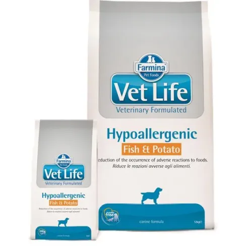 Farmina Vet Life kutya hipoallergén, hal & burgonya 2 kg