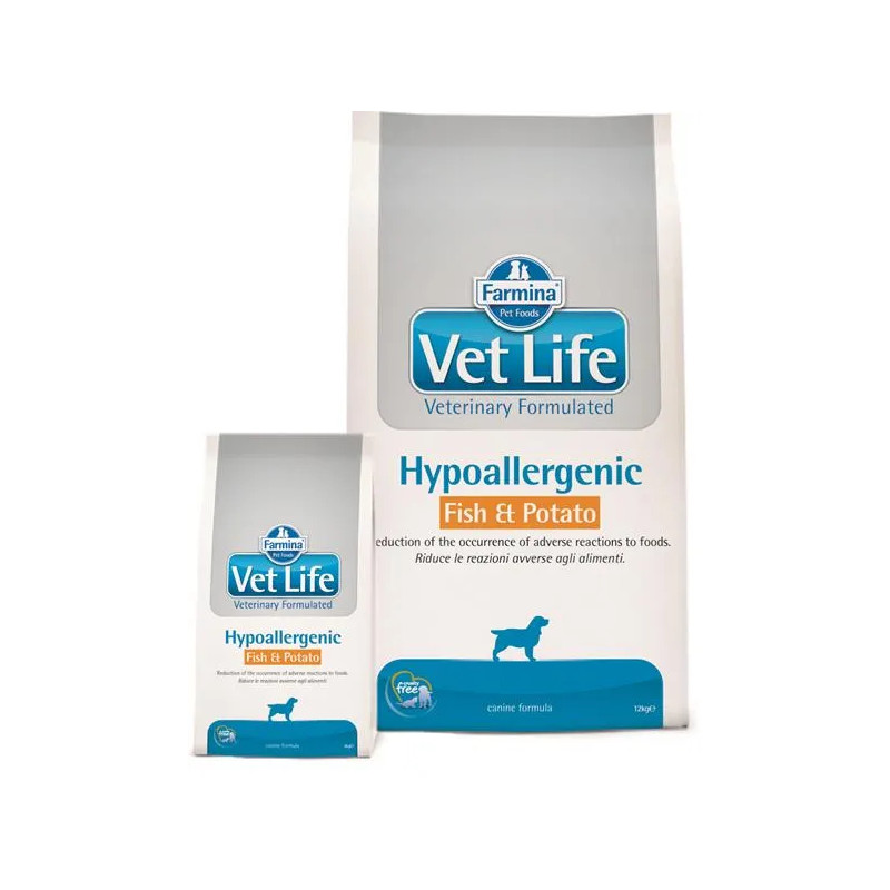 Farmina Vet Life kutya hypoallergén, hal & burgonya 12 kg