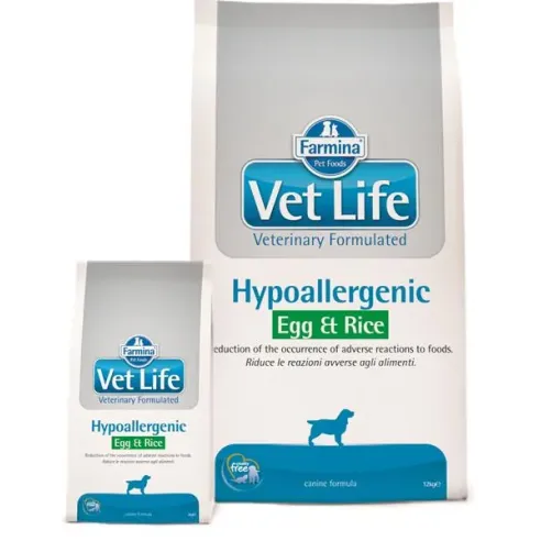 Vet Life Hypoallergenic egg & rice 2 kg