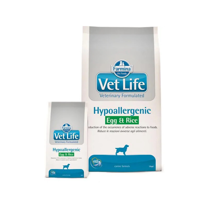Farmina Vet Life kutya hipoallergén, tojás & rizs 12 kg
