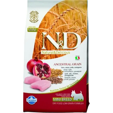 N&D Grain Free Dog Adult Mini Chicken & Pomegranate With Pumpkin 2,5 kg