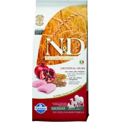 Farmina N&D kutya AG felnőtt, csirke, tönkölybúza, zab és gránátalma 12 kg