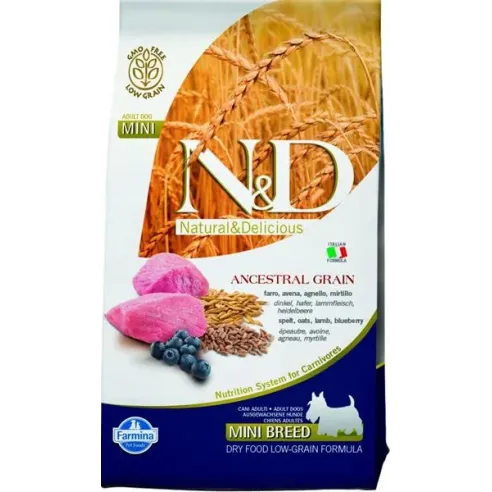 N&D Low Grain Adult Mini Lamb & Blueberry 2,5 kg