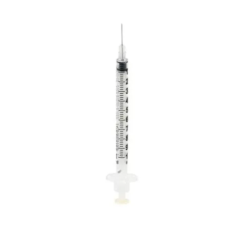 Striekačka KRUUSE U100 inzulínová 3-dielna, 1 ml s ihlou 29 G x 1/2