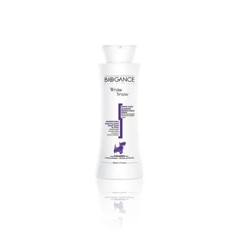 Sampon BIOGANCE White Snow 250 ml (világos és fehér szőrzetre)