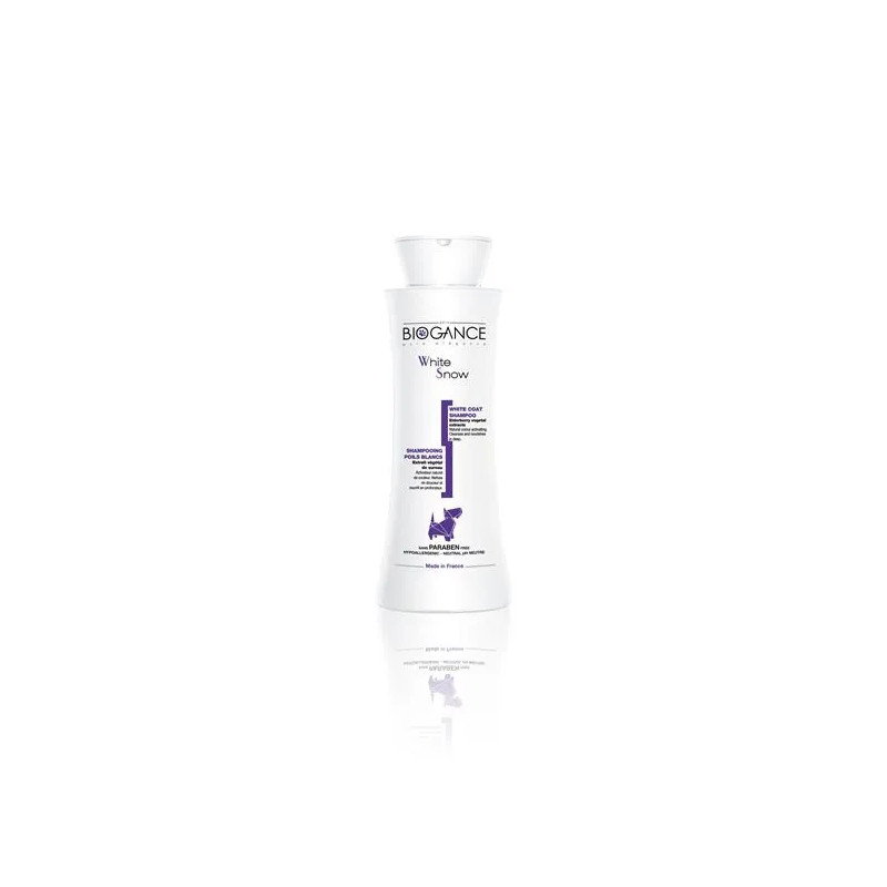 Sampon BIOGANCE White Snow 250 ml (világos és fehér szőrzetre)