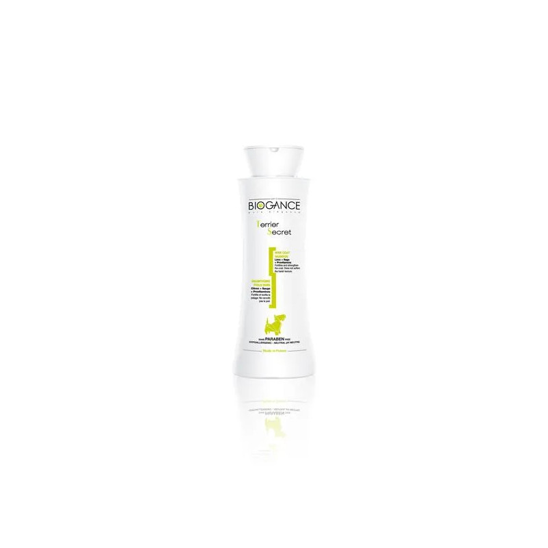 Sampon BIOGANCE Terrier Secret (Drótszőrű bundához) 250 ml (terrierek számára)