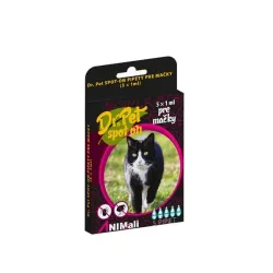 Dr.Pet spot-on pipetta macskáknak 5 x 1 ml (spot-on kullancs- és bolhariasztó macskáknak)