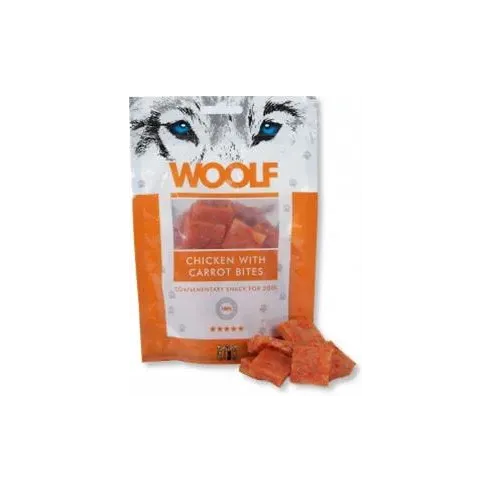 Pamlsok Woolf Dog Chicken & Carrot Bites 100 g