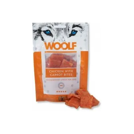 Pamlsok Woolf Dog Chicken & Carrot Bites 100 g