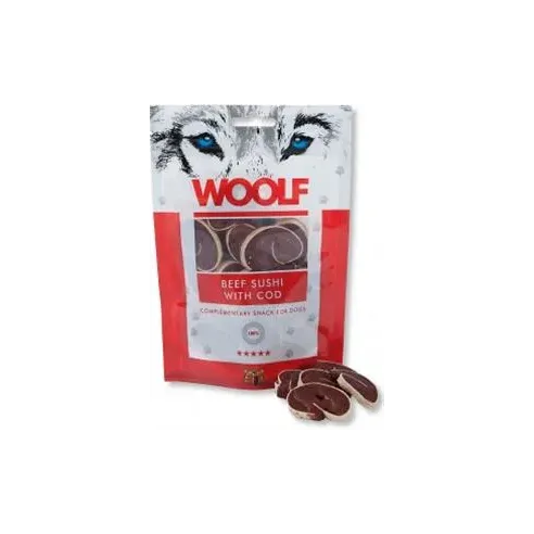 Pamlsok Woolf Dog Beef Sushi & Codfish 100 g