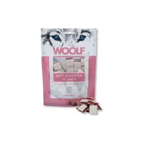 Pamlsok Woolf Dog Duck Soft Sandwich 100 g