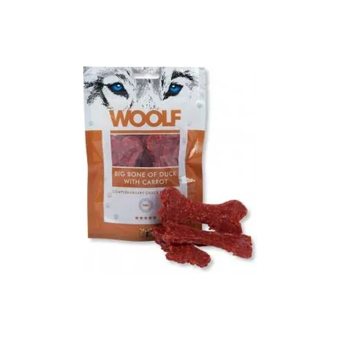 Pamlsok Woolf Dog Duck Bone Big & Carrot 100 g