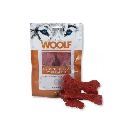 Woolf Dog Duck Bone Big & Carrot 100 g