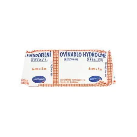 Obväz hydrofilný sterilný Hartmann 6 cm x 5 m