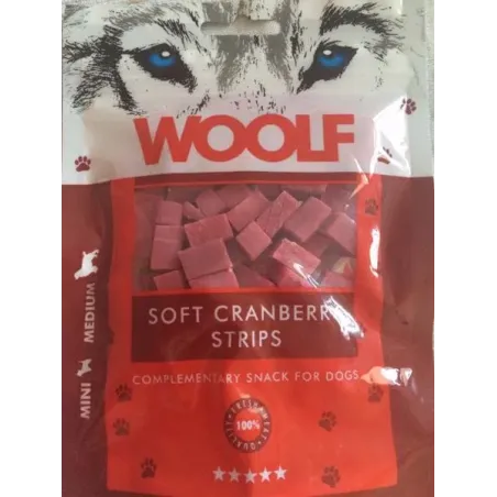 WOOLF Soft Cranberry Strips 100g