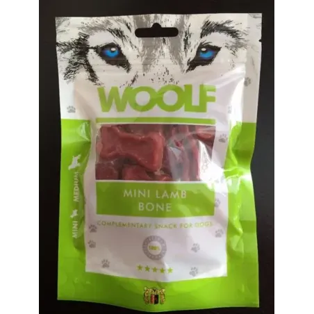 Woolf kutyajutalomfalat – bárányhúsos mini csontocskák, 100 g