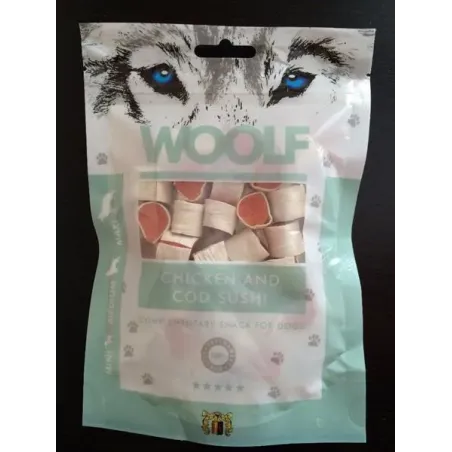 Woolf Dog jutalomfalat – csirke- és tőkehal-sushi, 100 g