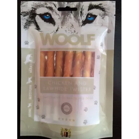 Woolf Dog csirkés-bőrrágókás csavart jutalomfalat 100 g