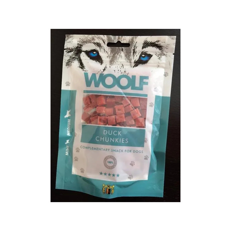 Woolf Dog Duck Chunkies jutalomfalat 100 g