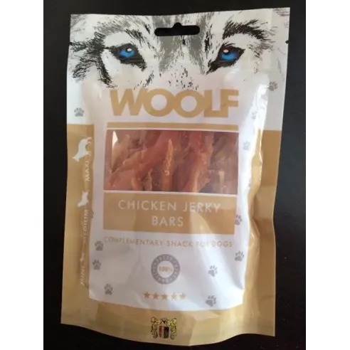 Pamlsok Woolf Dog Chicken Jerky Bars 100 g