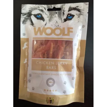 Pamlsok Woolf Dog Chicken Jerky Bars 100 g