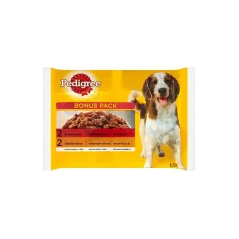 Mars PEDIGREE alutasak kutya ADULT Multipack marha & baromfi hús zselében 4 x 100 g