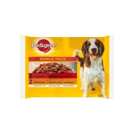 Mars PEDIGREE alutasak kutya ADULT Multipack marha & baromfi hús zselében 4 x 100 g