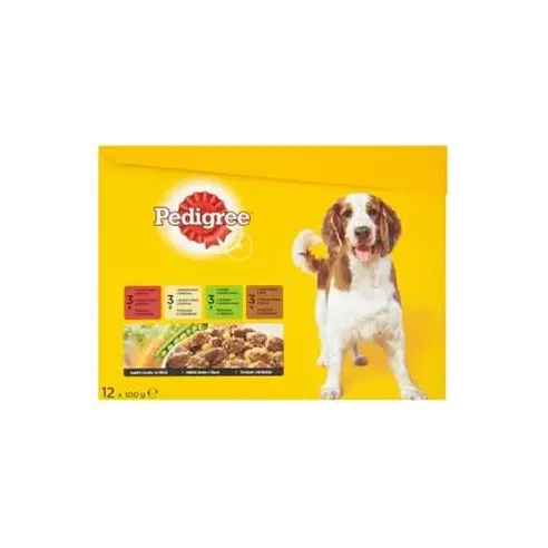 Mars PEDIGREE alutasakos kutya ADULT MP HD+csirke+zöldség & HD+zöldség & pulyka+sárgarépa 12x100 g