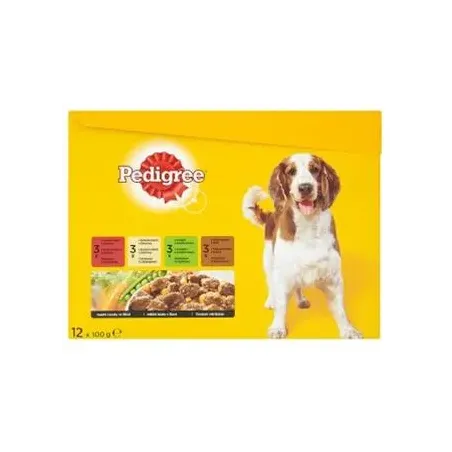 Mars PEDIGREE alutasakos kutya ADULT MP HD+csirke+zöldség & HD+zöldség & pulyka+sárgarépa 12x100 g