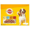 Mars PEDIGREE tasakos kutyaeledel ADULT Multipack csirke&bárány&baromfi&marha aszpikban 12 x 100 g