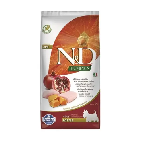 Farmina N&D dog PUMPKIN (GF) adult mini, chicken & pomegranate 7 kg