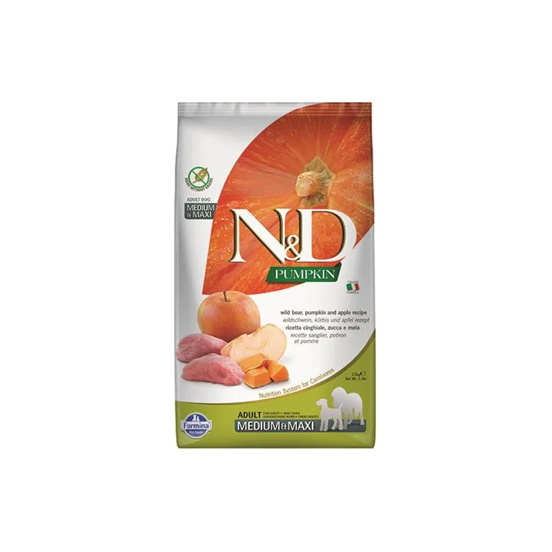Farmina N&D dog PUMPKIN (GF) adult medium & maxi, boar & apple 2,5 kg