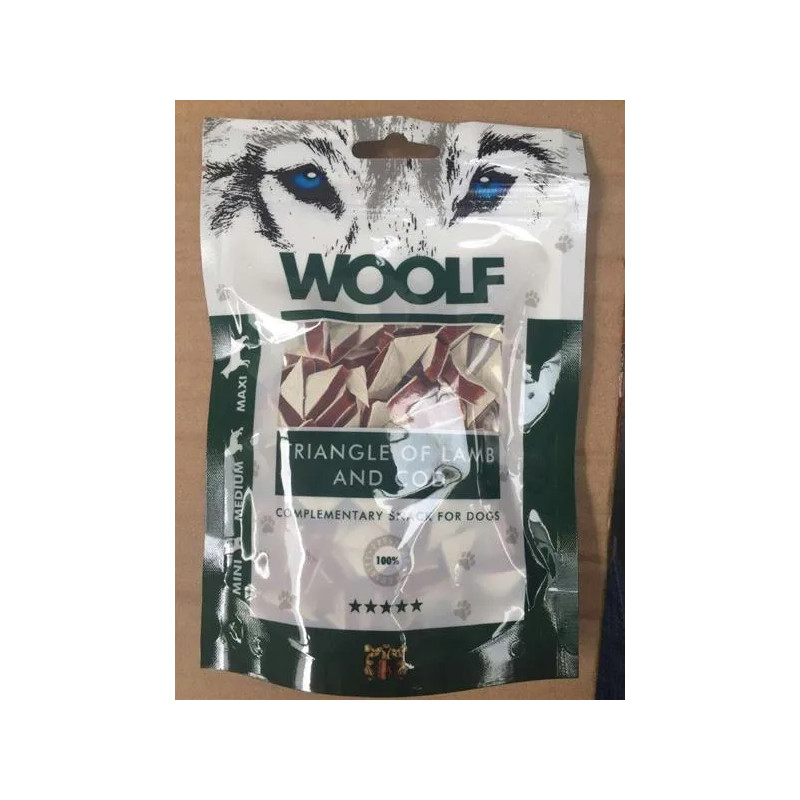 Woolf Dog Lamb and Cod Triangle 100 g