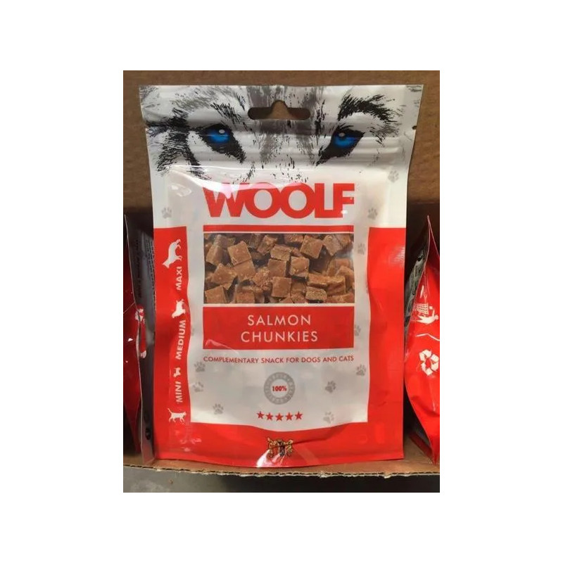 Woolf Dog/Cat Salmon Chunkies 100 g