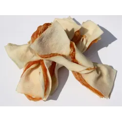 Salač finomságok bivalybőrből és csirkehúsból, masni forma, 100 g