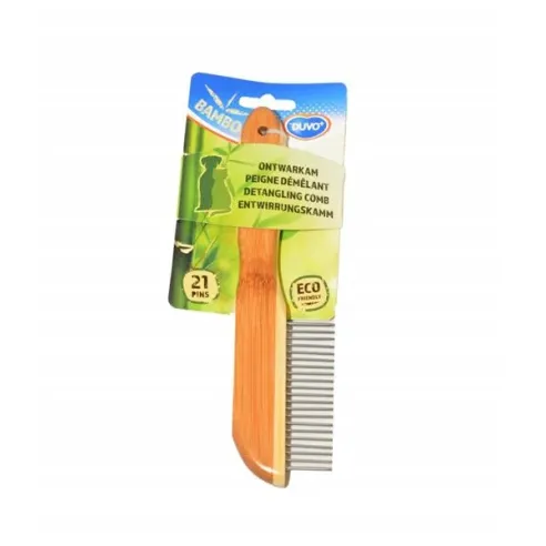 Fésű DUVO+ trimmelő 21 foggal bambusz 21 cm