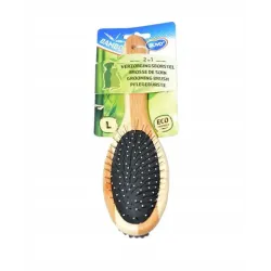 Hrebeň DUVO+ masszírozó kefe Combo bambusz L 23 x 7 cm