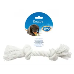 DUVO+ Húzókötél 2 csomóval, fehér, Medium 26 cm