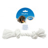 DUVO+ Húzókötél 2 csomóval, fehér, Medium 26 cm