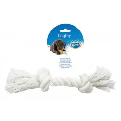 DUVO+ Játék Kötél 2 csomóval húzáshoz fehér Nagy 35 cm