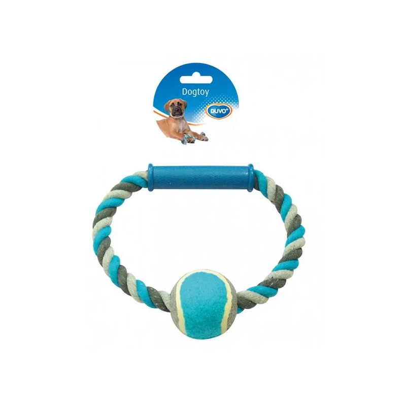 DUVO+ Játék Kötélkarika teniszlabdával 18 cm