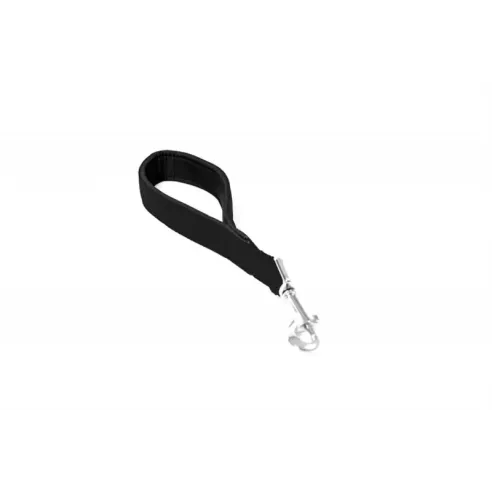 DUVO+ Nylon Rövid fekete dupla póráz 30 cm/25 mm