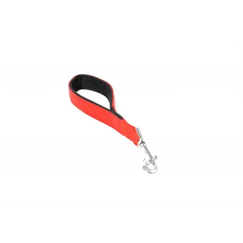 DUVO+ Nylon Rövid Kétszeres Póráz Piros 30 cm/25 mm