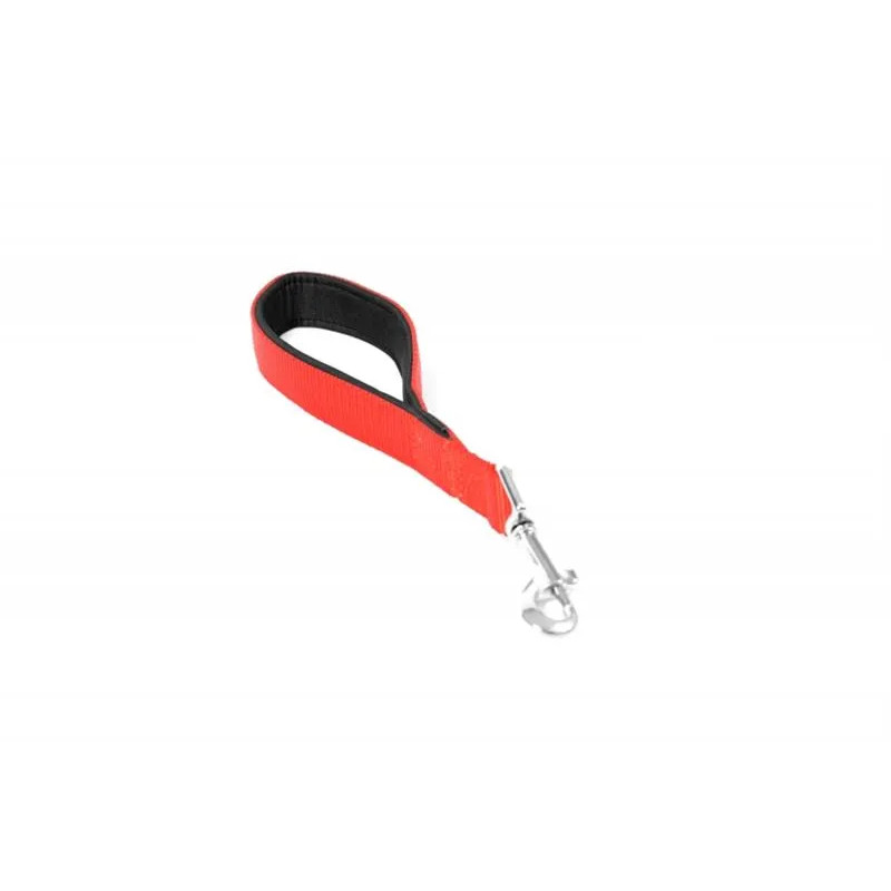 DUVO+ Nylon Rövid Kétszeres Póráz Piros 30 cm/25 mm